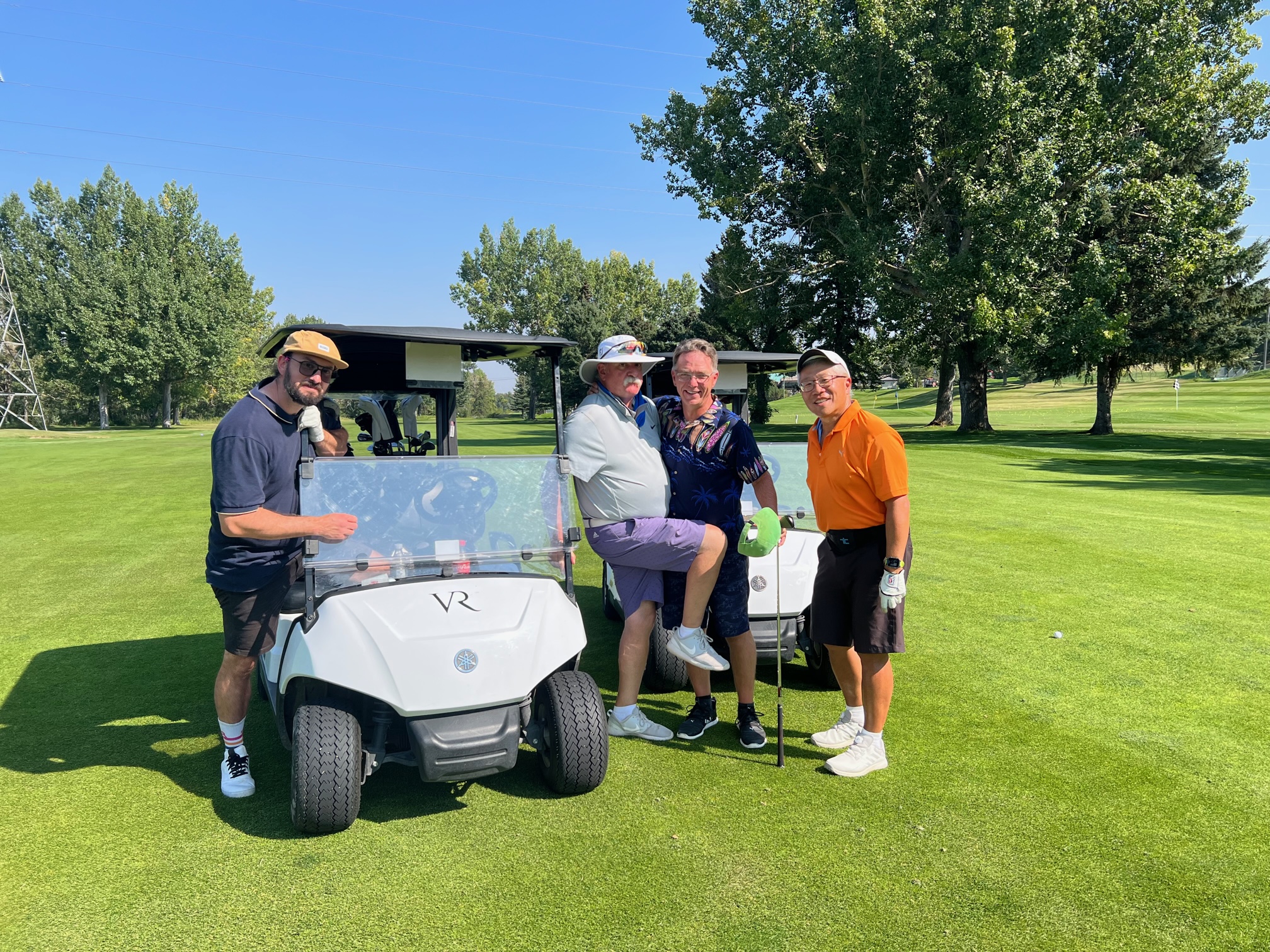 Brent, Bill, Jordan & Terry golf pic